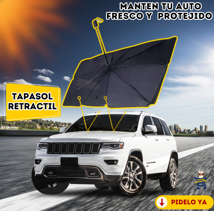 TAPASOL RETRACTIL PARA CARRO 🚗 ¡ENVIO GRATIS!🏍