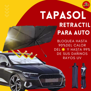 TAPASOL RETRACTIL PARA CARRO 🚗 ¡ENVIO GRATIS!🏍